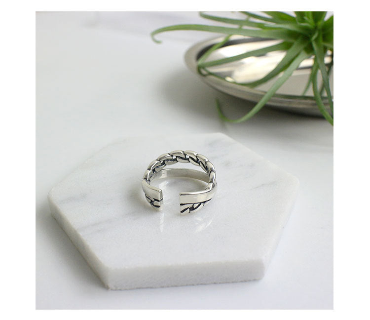 Silver Conch Minimalist Ring