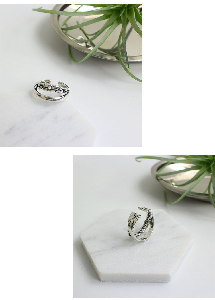 Silver Conch Minimalist Ring