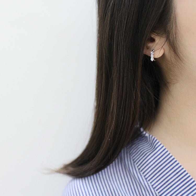 Silver Round Minimalist Earring Cuff