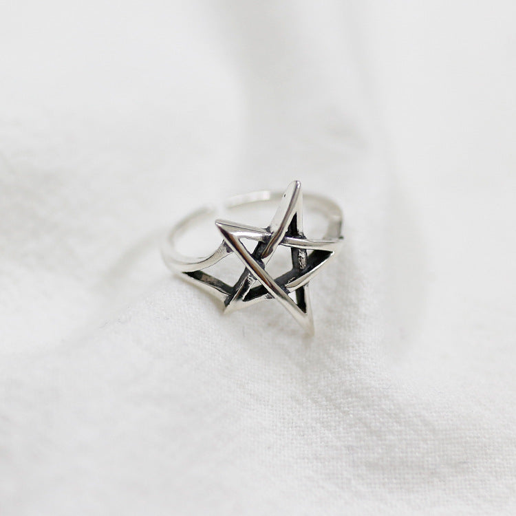 Silver Star Minimalist Ring