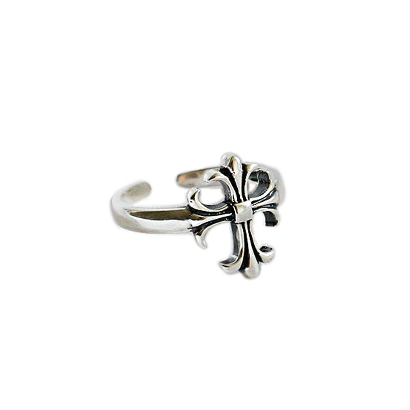 Silver Flowers Minimalist Ring