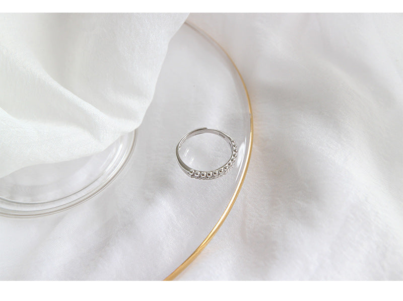 Silver Round Minimalist Ring