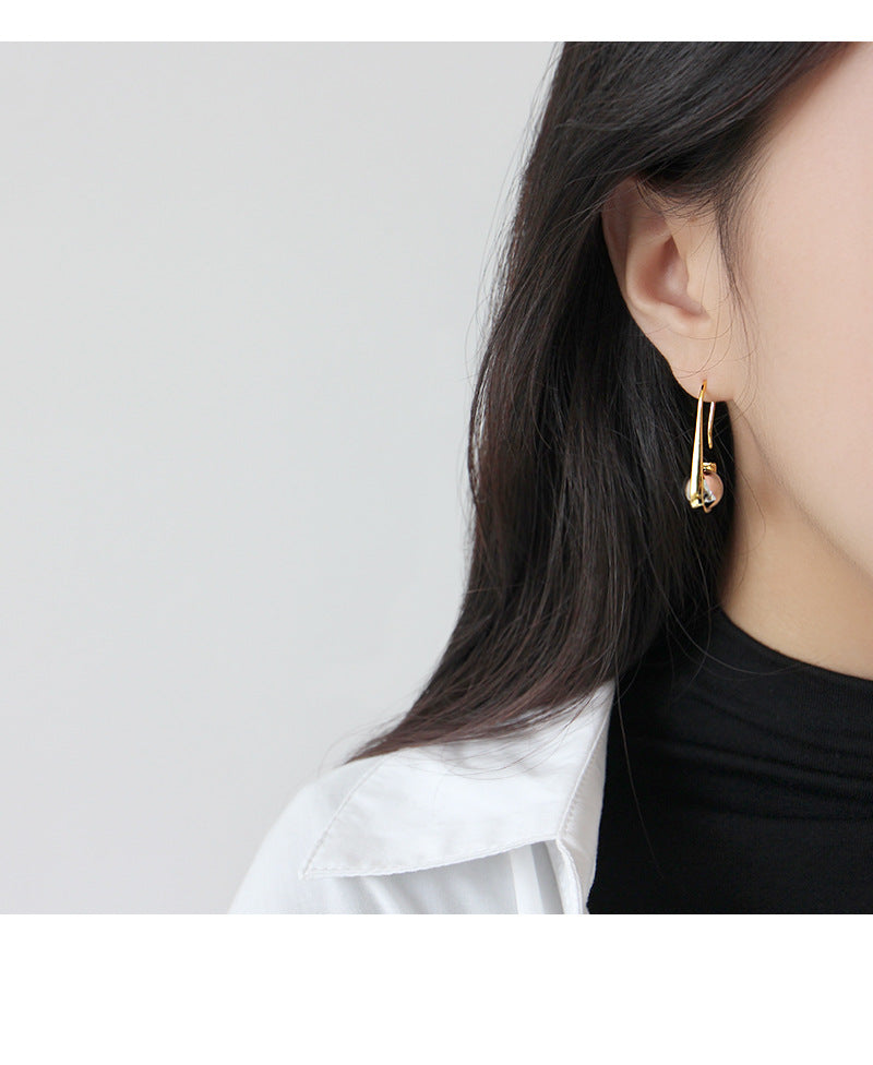 Silver Pin Minimalist Earring Hoops