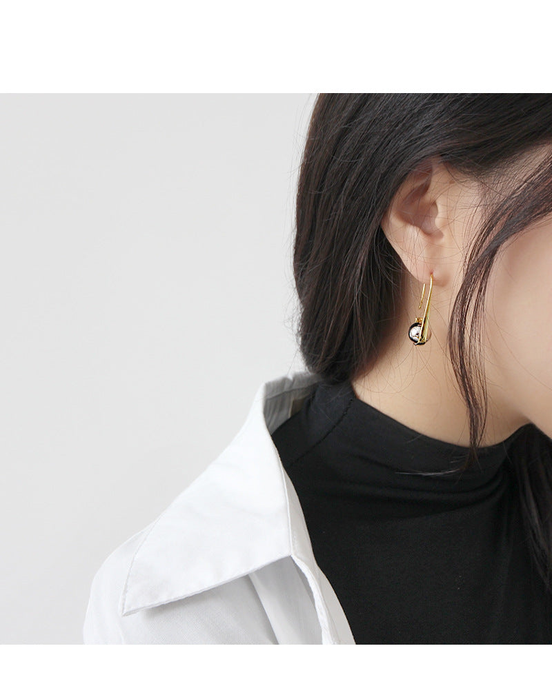 Silver Pin Minimalist Earring Hoops