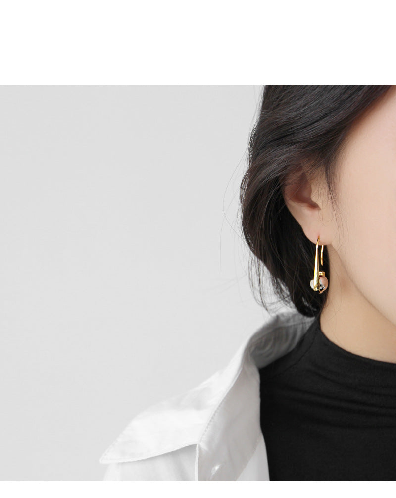 Silver Pin Minimalist Earring Hoops