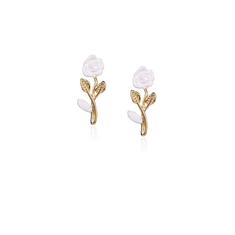 Gold Plated Flower Minimalist Earring Stud