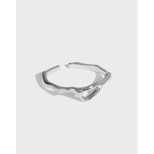 Silver Round Minimalist Ring