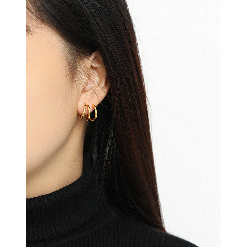 Gold Plated Conch Minimalist Earring Cuff