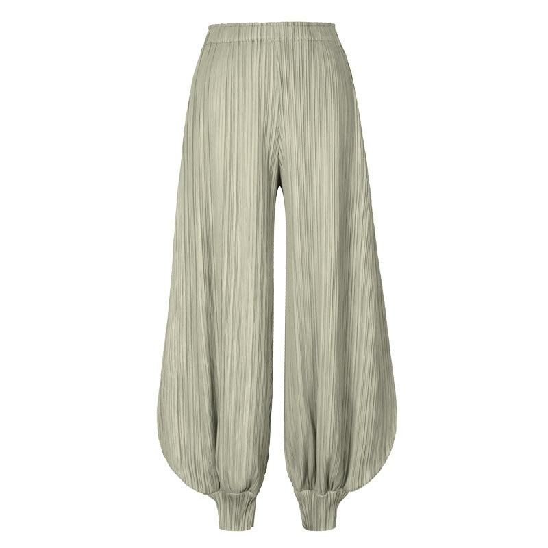 Plissé Pleated Casual Jasmine Trousers