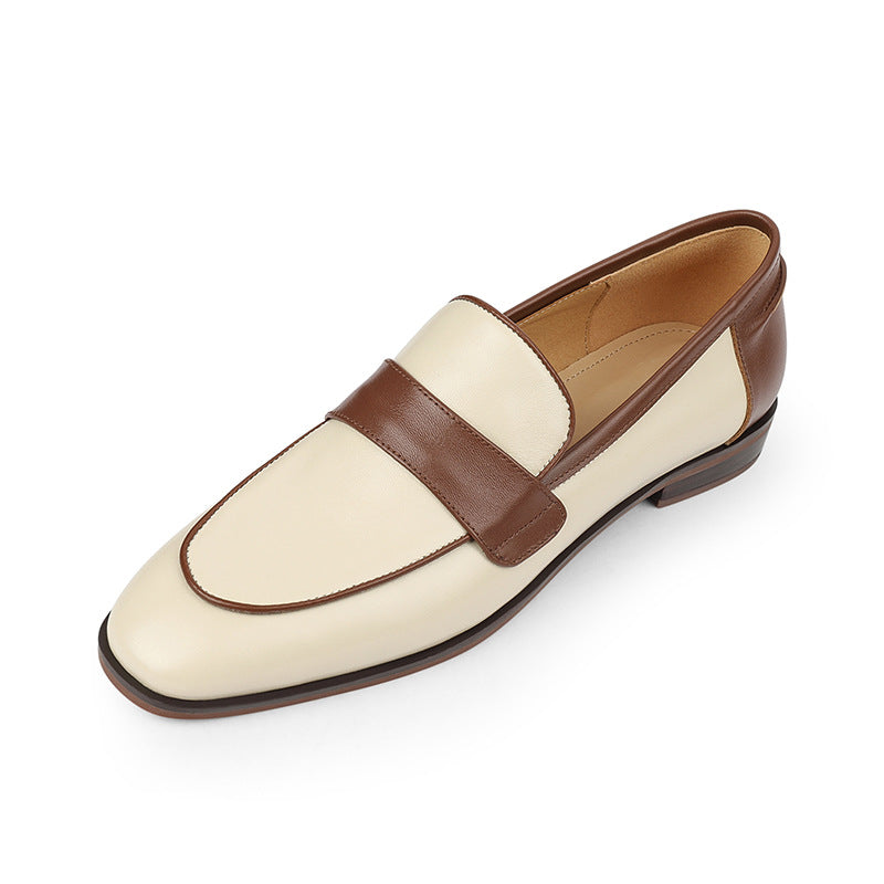 Colorblock Leather Loafers