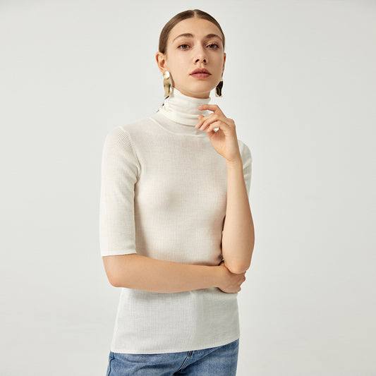 Smoking Pipe Collar Turtleneck Sweater