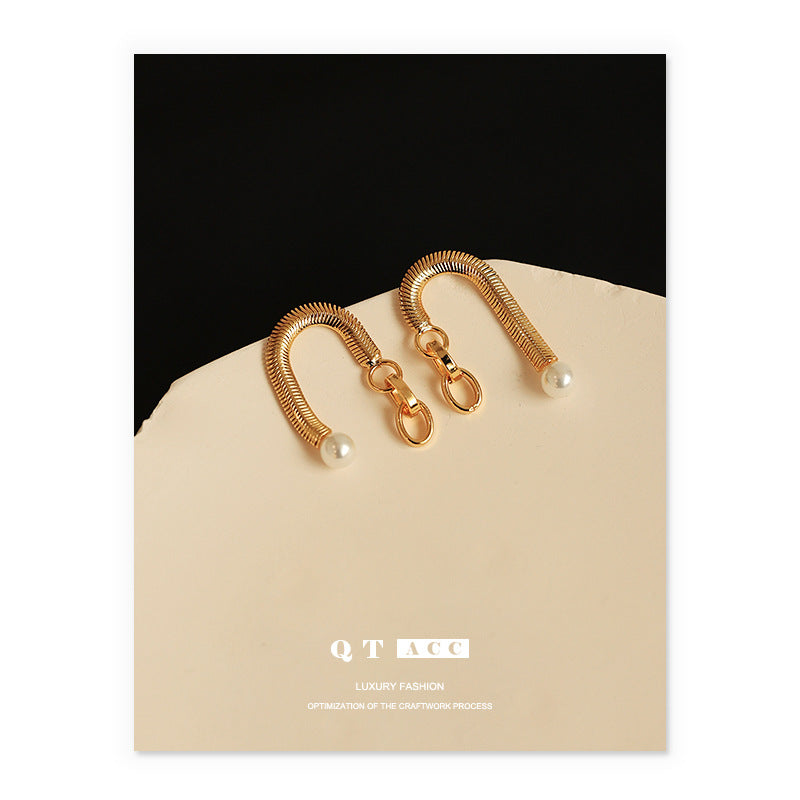 Gold Plated Geometric Minimalist Earring Stud