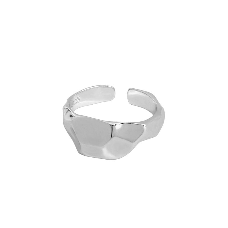 Silver Round Minimalist Ring