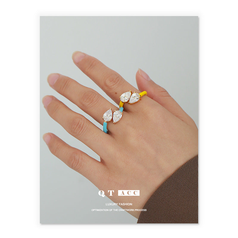 Gold Plated Geometric Minimalist Ring