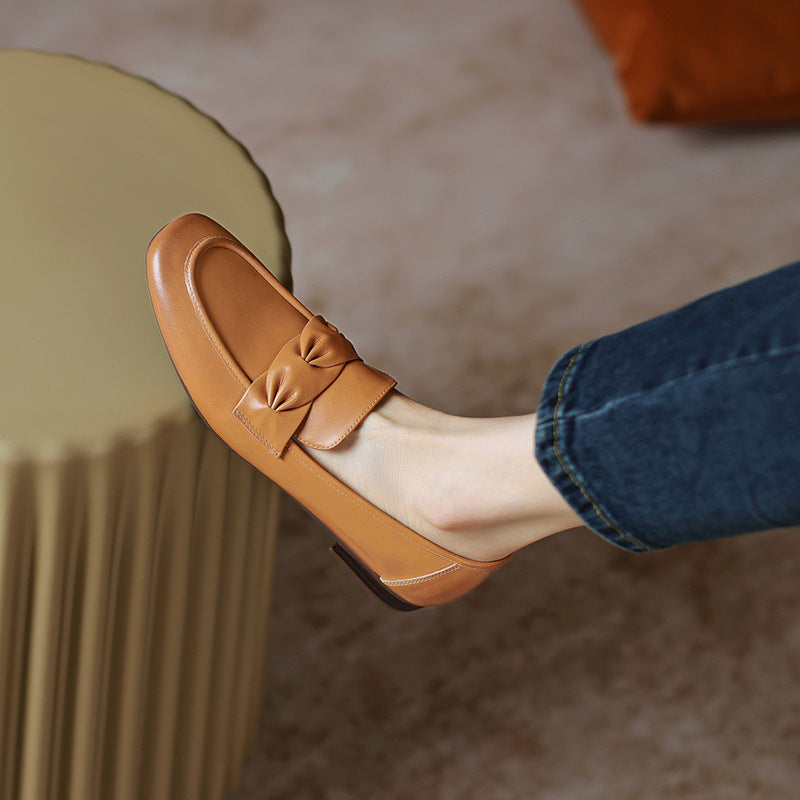 Chocolate Leather Loafers