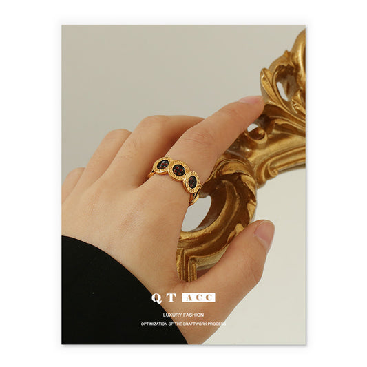 Gold Plated Geometric Minimalist Ring