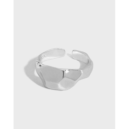 Silver Round Minimalist Ring