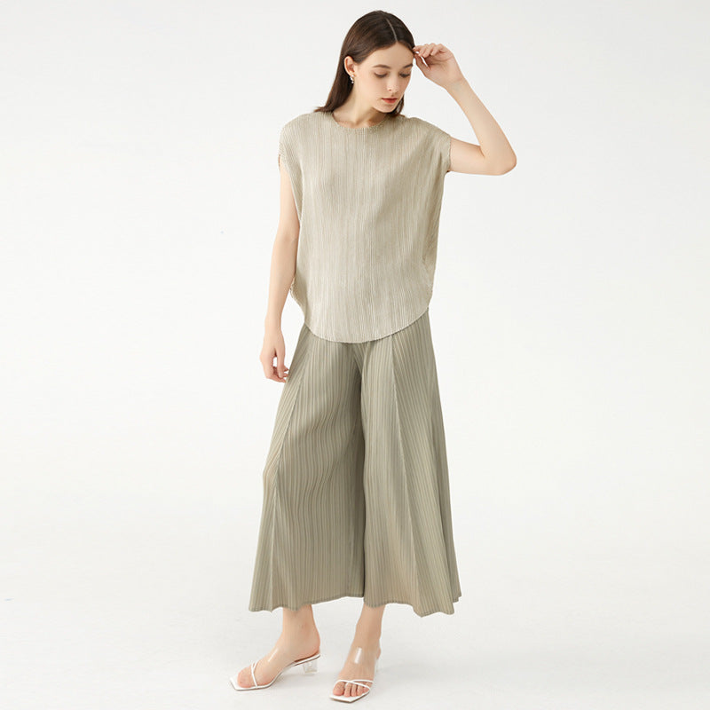 Plissé Pleated Top