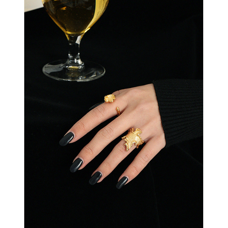 Gold Plated Branch Minimalist Ring