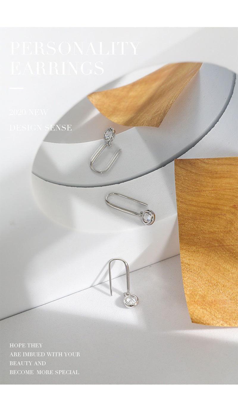 Silver Pin Minimalist Earring Hoops