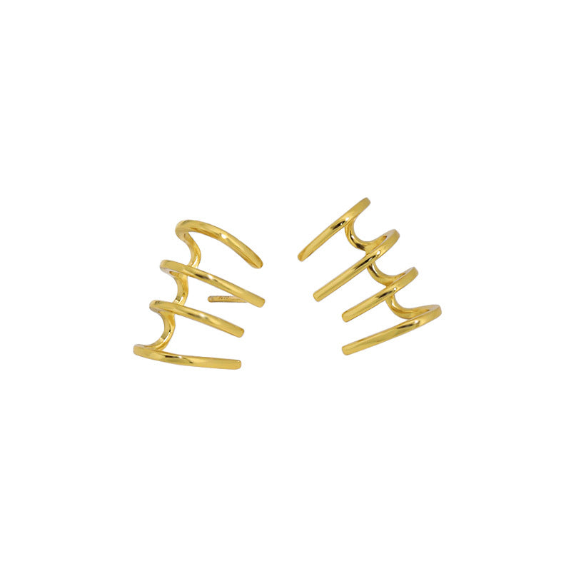 Gold Plated Octopus Minimalist Earring Stud