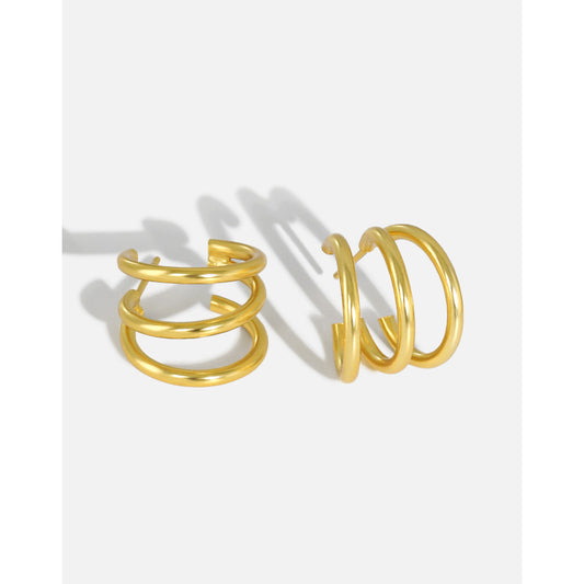 Gold Plated Conch Minimalist Earring Cuff