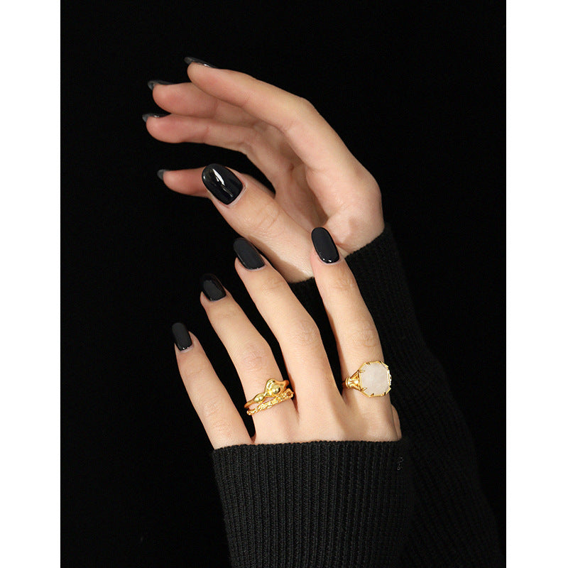 Gold Plated Round Minimalist Ring