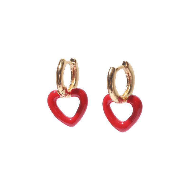 Gold Plated Love Minimalist Earring Hoops