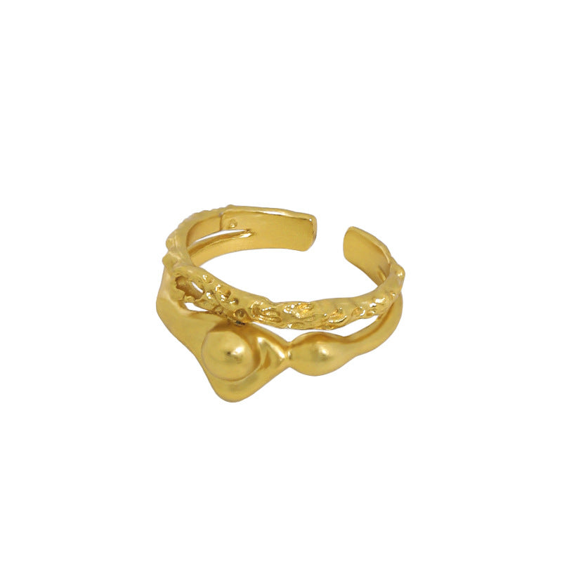 Gold Plated Round Minimalist Ring