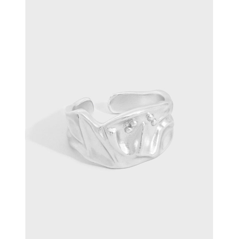 Silver Grid Minimalist Ring