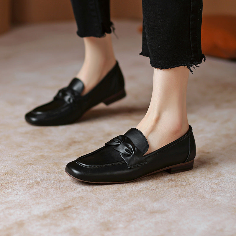 Chocolate Leather Loafers