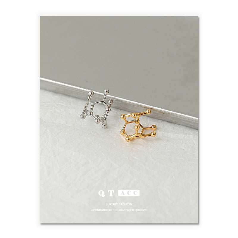 Gold Plated Crown Minimalist Earring Cuff